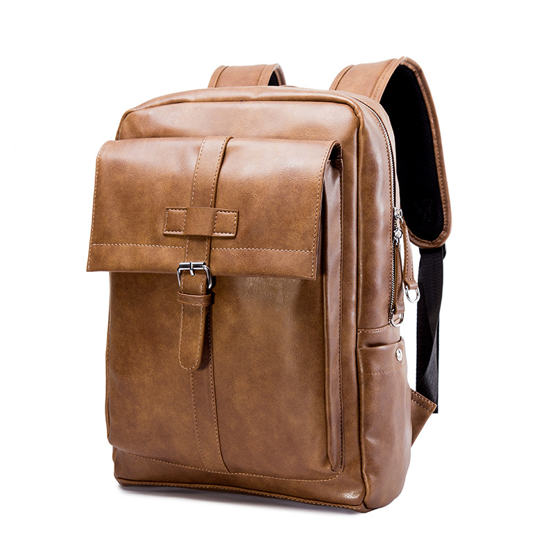 2020 New Quality PU Men's Korean Backpack Soft Leather Computer Bag Fashion Trend Waterproof Wearable Leisure Travel Bag, Black
2020 New Quality PU Men's Korean Backpack Soft Leather Computer Bag Fashion Trend Waterproof Wearable Leisure Travel Bag, Black