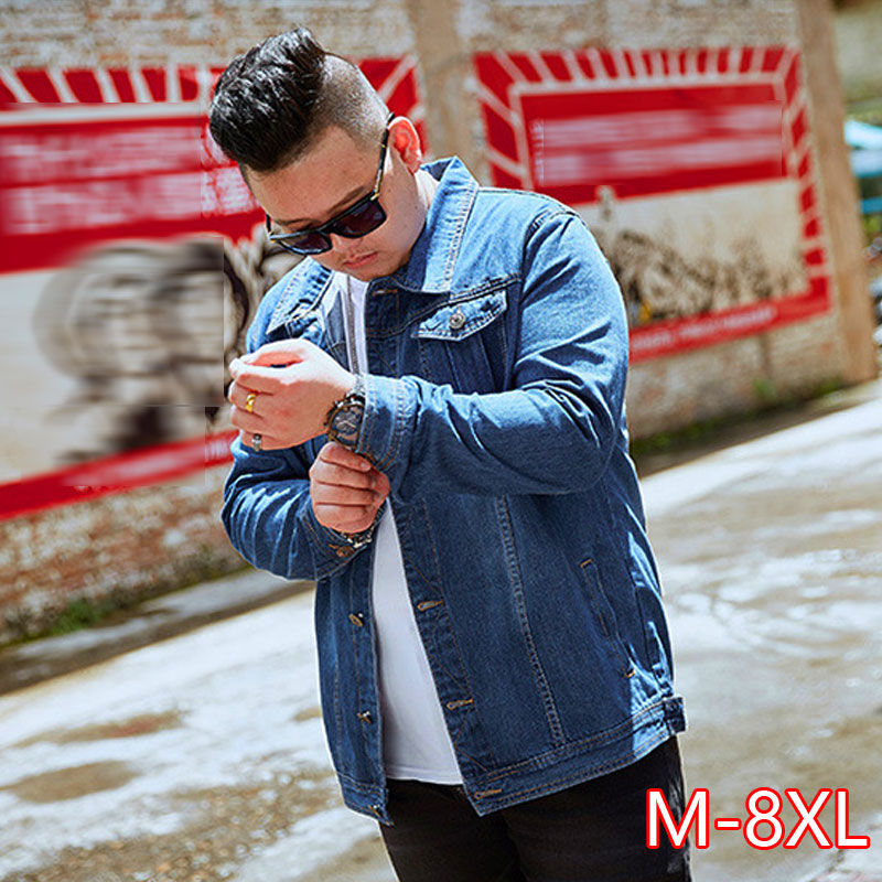 Spring And Autumn Large Size Denim Jacket Men's Plus Increase Denim Shirt Fashion Large Jacket Coat, Blue
Spring And Autumn Large Size Denim Jacket Men's Plus Increase Denim Shirt Fashion Large Jacket Coat, Blue