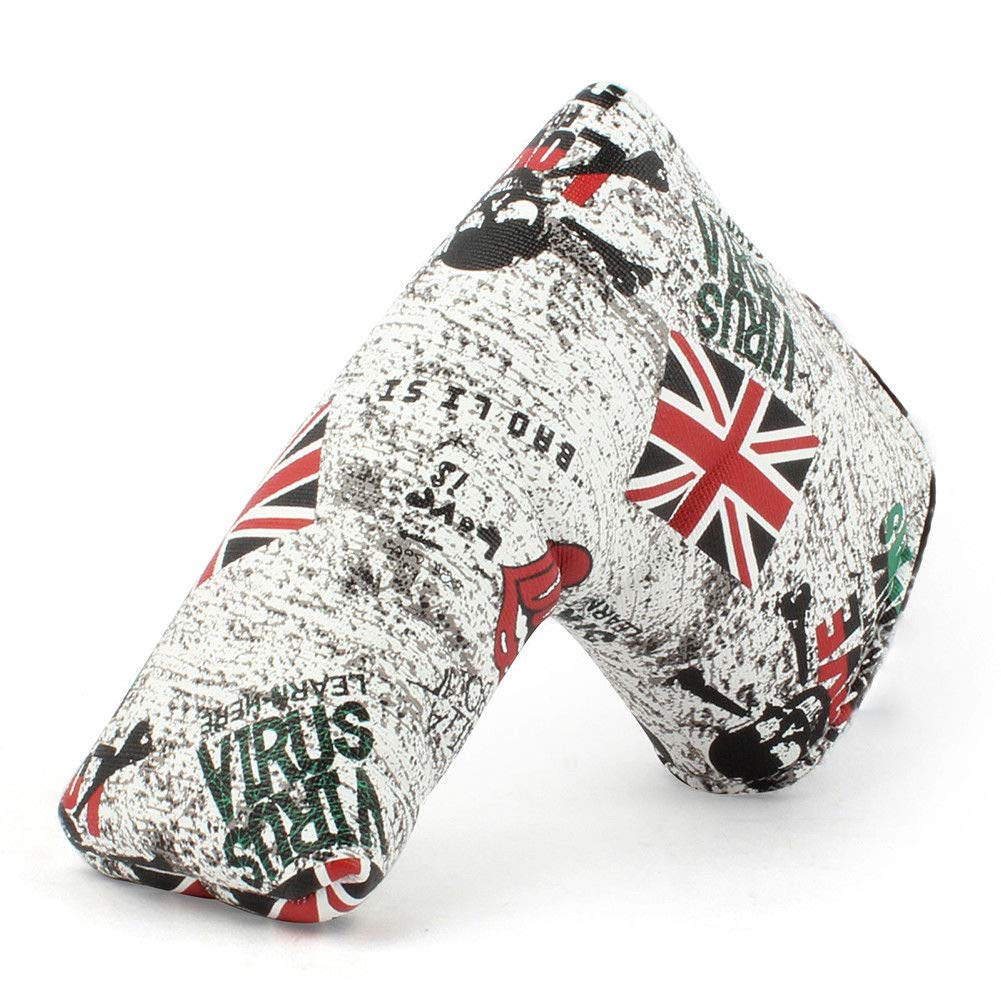 New UK Flag Skull Cartoon Patterened Golf Putter Head Covers Blade Putters Headcover For All Brands
New UK Flag Skull Cartoon Patterened Golf Putter Head Covers Blade Putters Headcover For All Brands