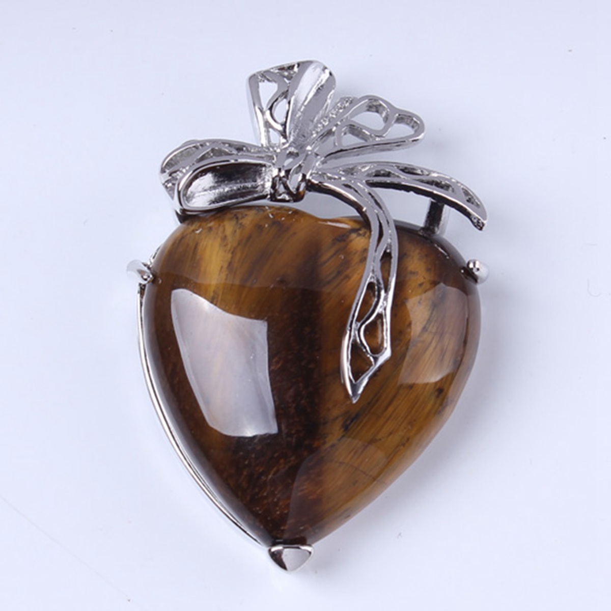 Heart-shaped pendant female charm crystal natural stone necklace earrings jewelry making