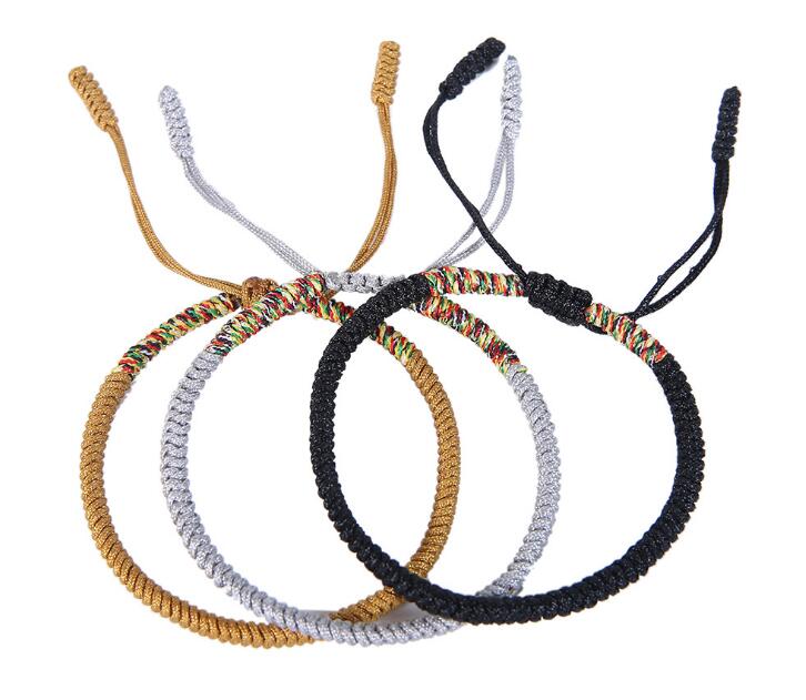 Handmade Red Rope Tibetan Bracelets Tibetan Buddhist Love Lucky Charm Knots Woven Bracelets Jewelry Accessories GB1607