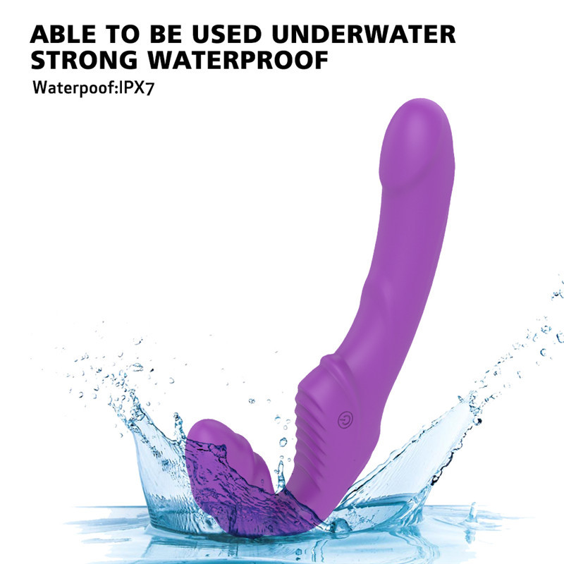 Strapless Strapon Dildo Vibrator for Couples Women Double Vibrating G Spot Adult Sex Toy for Lesbian Remote Control USB Vibrator Y191221