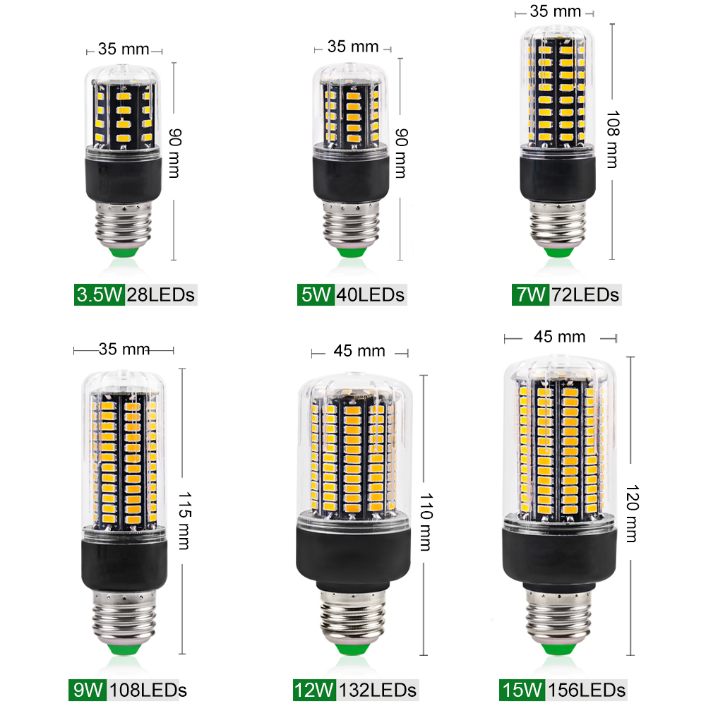 Modern Lighting Solution  Advanced Energy-Efficient E27/E14 Base LEDs Featuring Smooth Operation at Multiple Power Levels