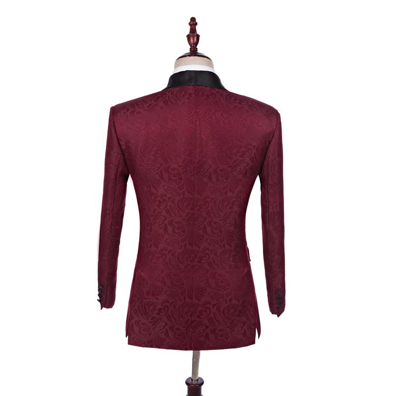 100% Real Image Mens Suits Two Pieces Black Shawl Lapel Groom Tuxedos Custom Made Wedding Suits (Jacket+Pants)