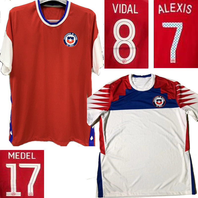 Size S-3XL 2020 MEDEL Chile home Red away White Mens Copa América ALEXIS VIDAL soccer jersey E.VARGAS camiseta de fútbol football shirt 2020
Size S-3XL 2020 MEDEL Chile home Red away White Mens Copa América ALEXIS VIDAL soccer jersey E.VARGAS camiseta de fútbol football shirt 2020