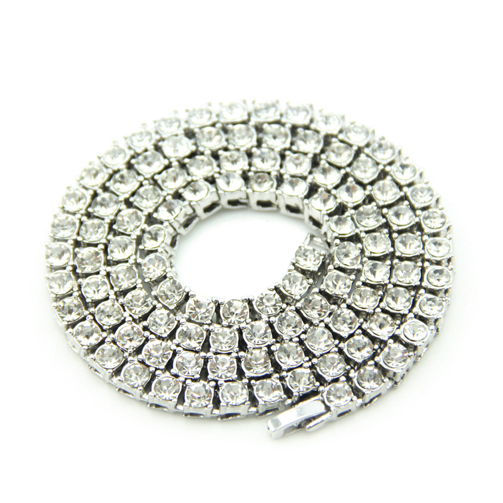 Men Hip Hop Necklace Crystal Cuban Crysta Necklace Iced Out Tennis Chain Silver/Gold Color Men Chain
Men Hip Hop Necklace Crystal Cuban Crysta Necklace Iced Out Tennis Chain Silver/Gold Color Men Chain