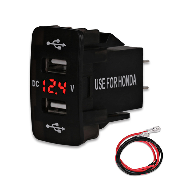 4.2A Dual Port Car USB Socket Charger For Smartphone Car Chargers With LED USB Car Adapter Charger 12V For Honda USB
4.2A Dual Port Car USB Socket Charger For Smartphone Car Chargers With LED USB Car Adapter Charger 12V For Honda USB