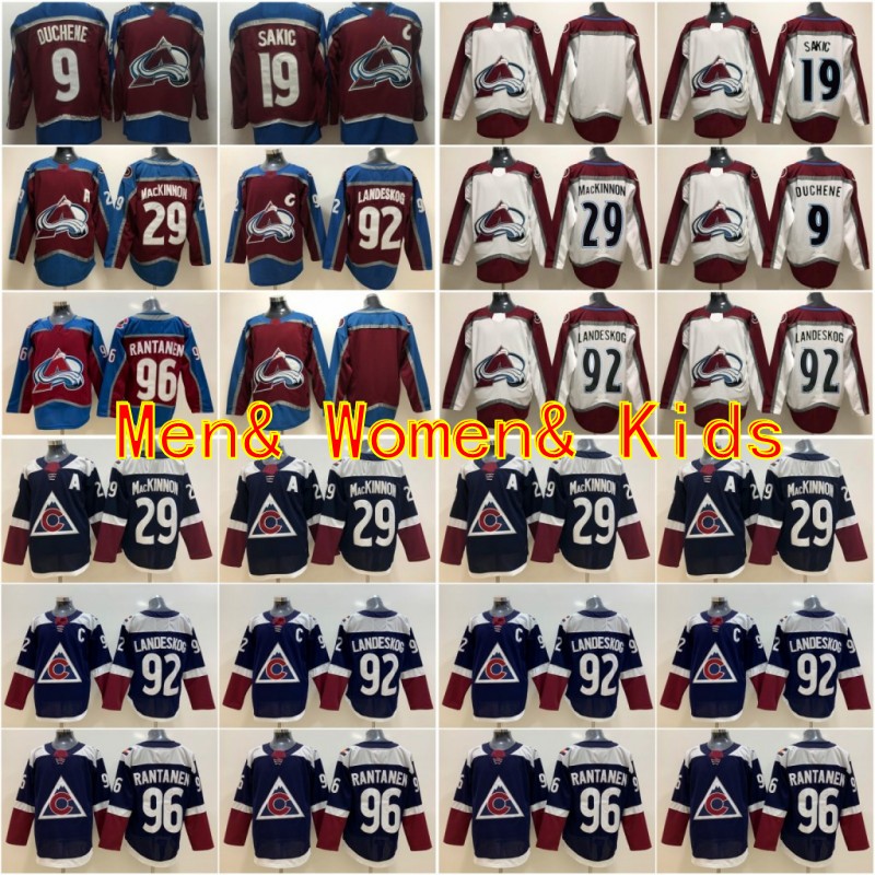 New Colorado Avalanche 29 Nathan MacKinnon Jersey 96 Mikko Rantanen 9 Matt Duchene 19 Joe Sakic 92 Gabriel Landeskog Men Women Youth Stitche, Black;red
New Colorado Avalanche 29 Nathan MacKinnon Jersey 96 Mikko Rantanen 9 Matt Duchene 19 Joe Sakic 92 Gabriel Landeskog Men Women Youth Stitche, Black;red