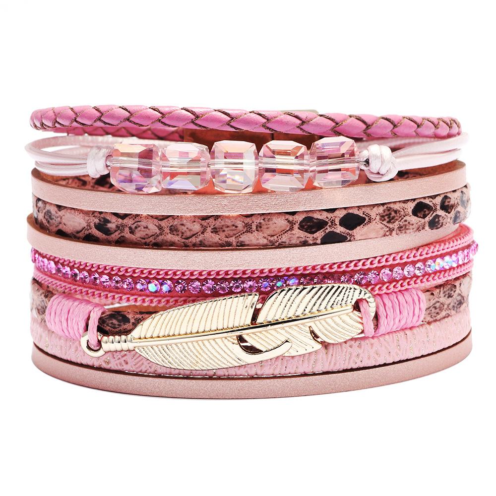 Beads Heart Crystal Wrap Bracelet Multilayer Velvet Leather Diamond Leaves Bracelets bangle for Women Jewelry drop ship, Golden;silver
Beads Heart Crystal Wrap Bracelet Multilayer Velvet Leather Diamond Leaves Bracelets bangle for Women Jewelry drop ship, Golden;silver
