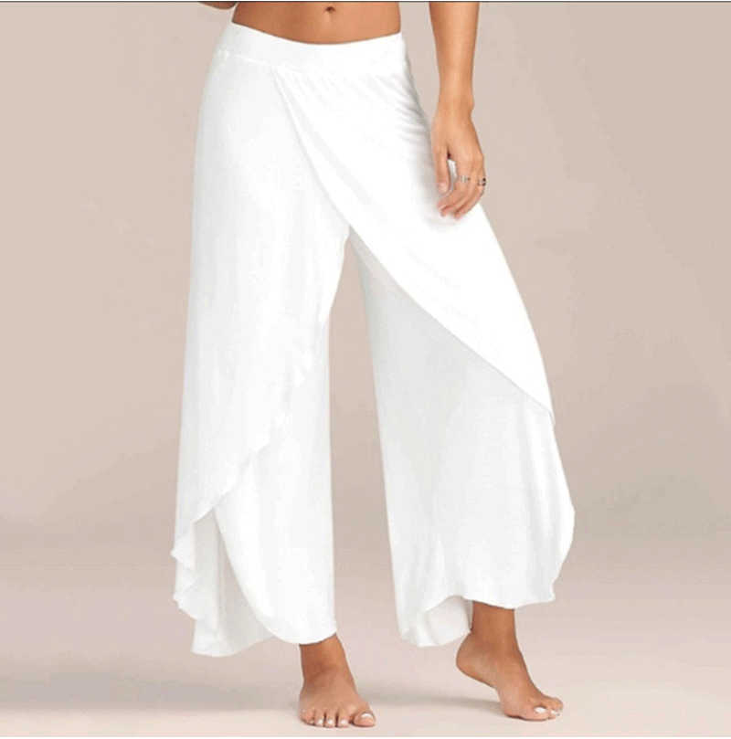 Summer Women Trousers Sexy Split Ends Broad Leg Yoga Pants Easy Cotton And Linen Thin Section Multicolor Trousers, Black;white
Summer Women Trousers Sexy Split Ends Broad Leg Yoga Pants Easy Cotton And Linen Thin Section Multicolor Trousers, Black;white