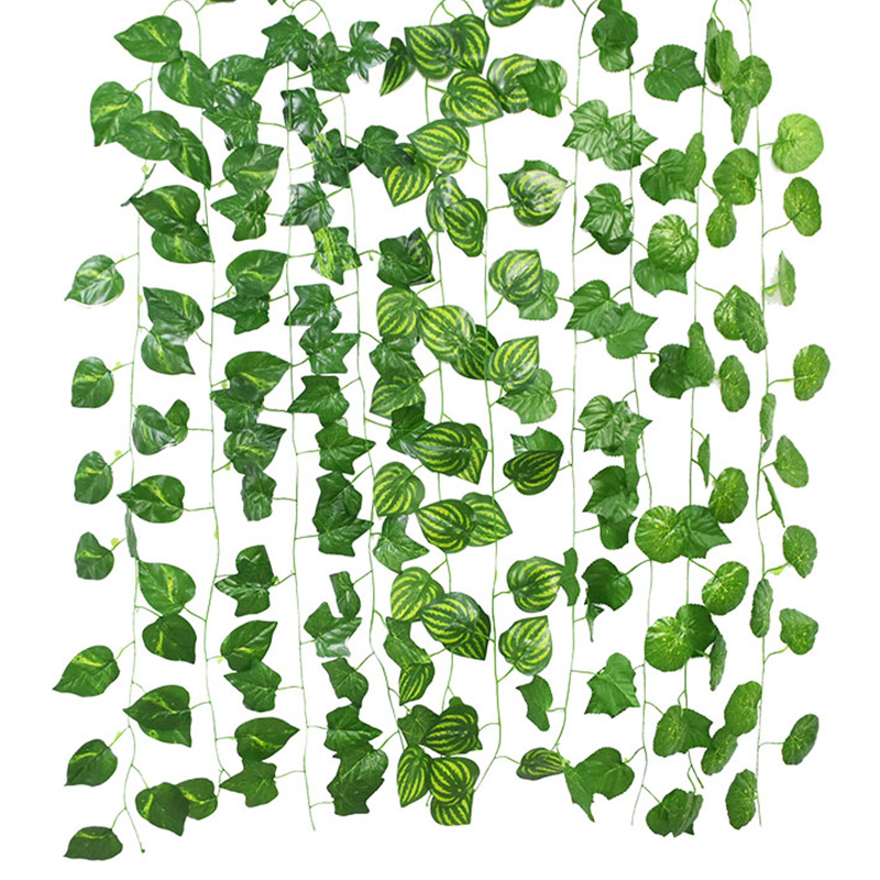 230cm Artificial Leaves Wall Hanging Garland Garland Fake Green Leaf Ivy Vine Artificial Plant Wedding Party Home Garden Decor
230cm Artificial Leaves Wall Hanging Garland Garland Fake Green Leaf Ivy Vine Artificial Plant Wedding Party Home Garden Decor