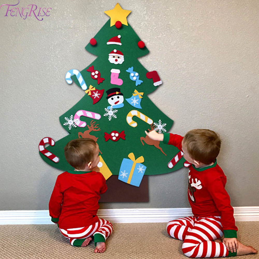 FENGRISE DIY Artificial Christmas Tree Decorations Felt Christmas Tree Ornaments Decoration For Home Toys
FENGRISE DIY Artificial Christmas Tree Decorations Felt Christmas Tree Ornaments Decoration For Home Toys