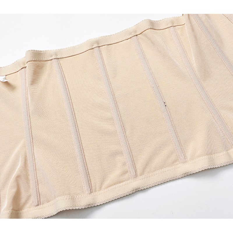 28cm Height Women 7pcs Steel Bone Bodyhuging High Stretch Floral Jacquard Tummy Breathable Slimming Belt Postpartum Belly Control Bodyshaper