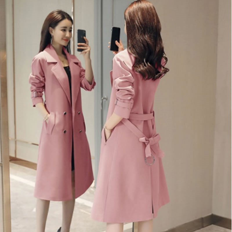 2020 Spring Autumn Trench Coat Woman Slim Double Breasted High Quality Long Windbreakers Female Plus Size 4XL Overcoat Femmino, Watermelon red
2020 Spring Autumn Trench Coat Woman Slim Double Breasted High Quality Long Windbreakers Female Plus Size 4XL Overcoat Femmino, Watermelon red