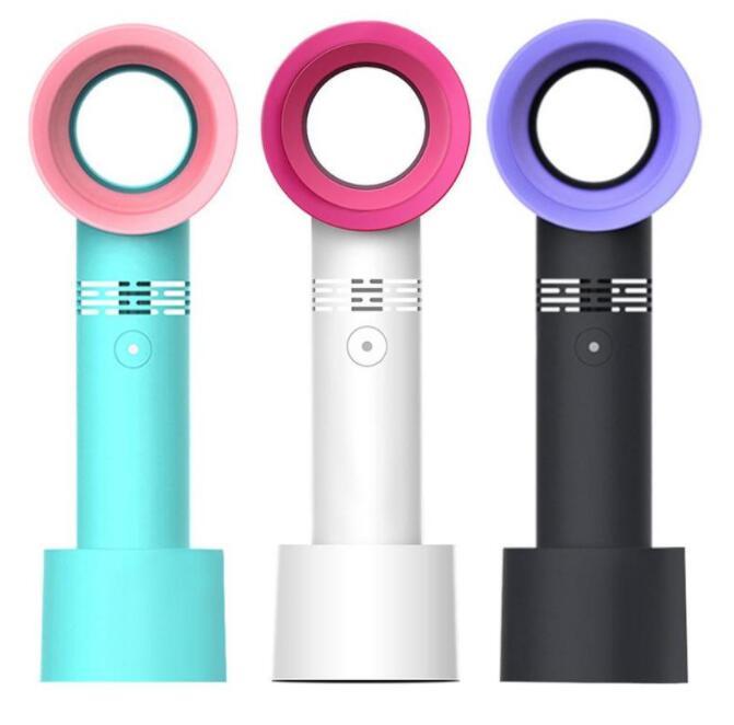 Korea ZERO9 Leafless Cooling Fan 2000mah Rechargeable Battery Mini Handheld Fans 3 Speed Portable Personal Fan 1pcs