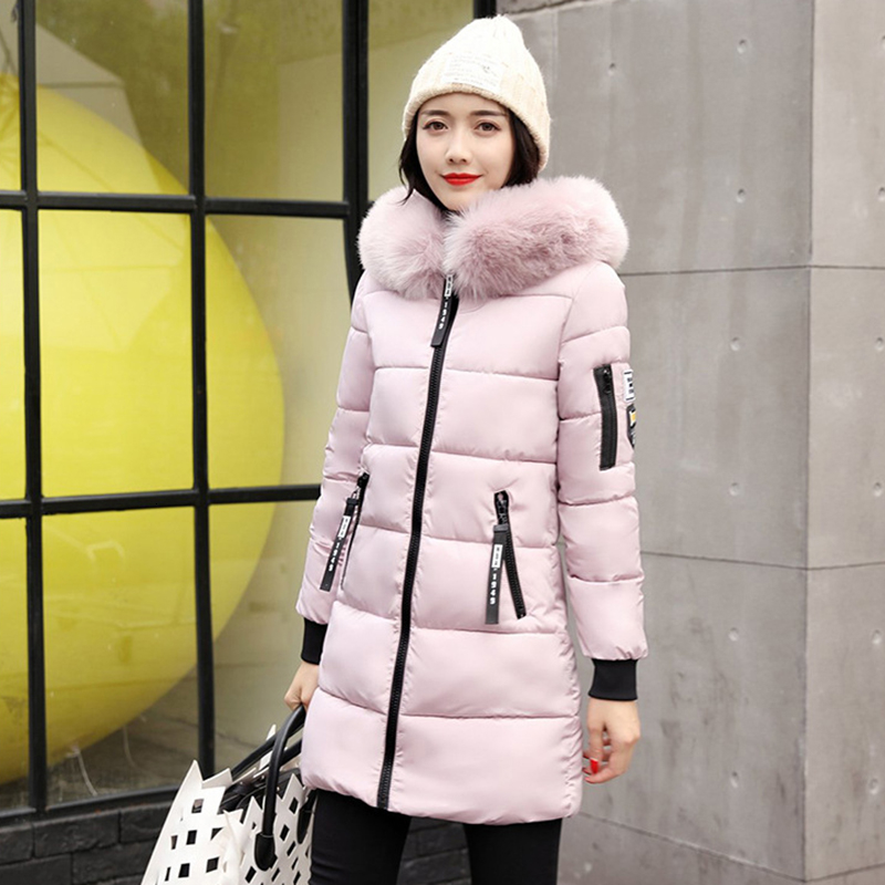 Thick women parkas cotton hooded long winter jacket women clothes warm coat ladies outwear casaco feminino
