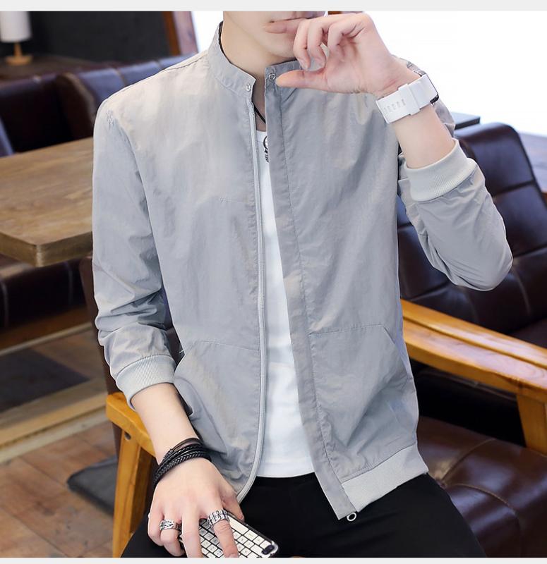 2020 new sunscreen summer jacket men's coat Korean version of thin fashion casual outdoor sun-protective clothing jacket, Red
2020 new sunscreen summer jacket men's coat Korean version of thin fashion casual outdoor sun-protective clothing jacket, Red