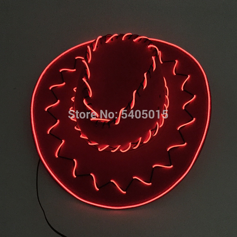 Hot Sale Light Up Party Hat Glow Party Supplies EL Wire Cowboy Hat For Stage Performance Holiday DIY Decoration
Hot Sale Light Up Party Hat Glow Party Supplies EL Wire Cowboy Hat For Stage Performance Holiday DIY Decoration