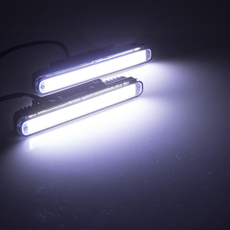 Ultra Bright LED DRL COB Daytime Running Light 12W Waterproof Auto Car Driving Daylight Fog Head Lamp Universal