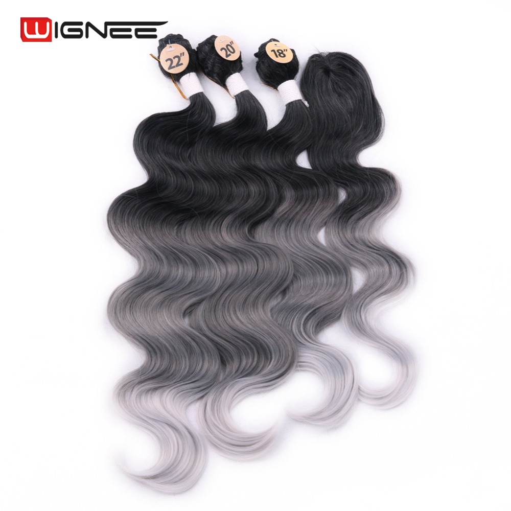 nee 3 Bundles With Closure Synthetic Hair Extensions For Women Natural Black Hair To Grey/Purple/Green/Blue Wavy Piece
nee 3 Bundles With Closure Synthetic Hair Extensions For Women Natural Black Hair To Grey/Purple/Green/Blue Wavy Piece