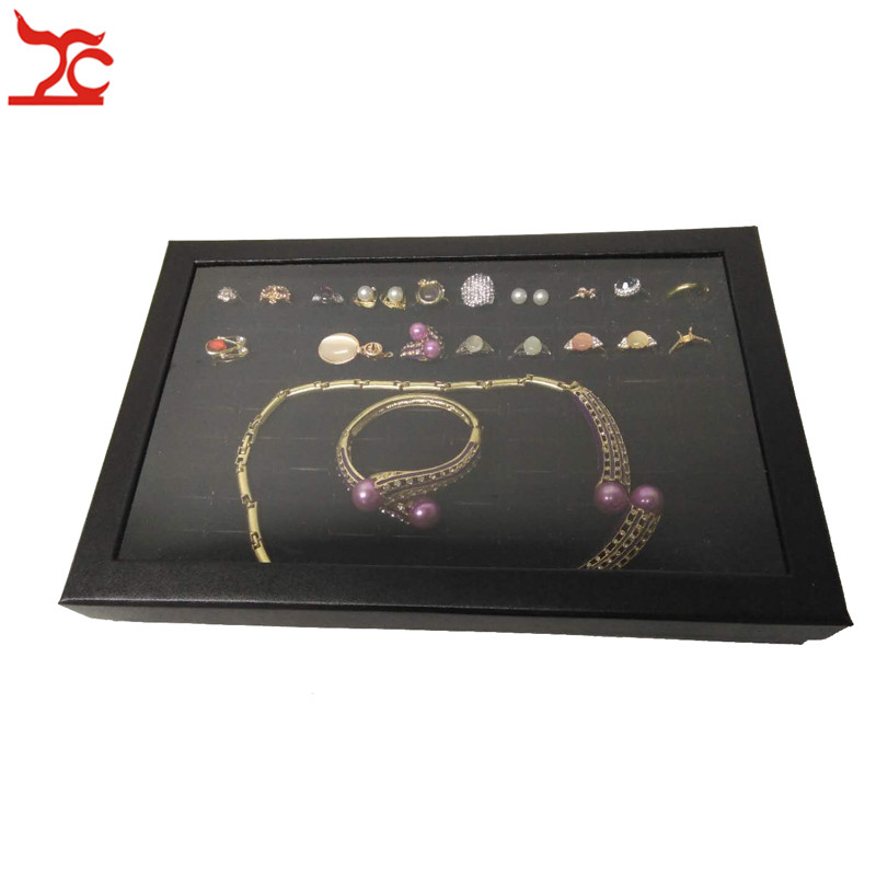 100 Slots Velvet Sponge Ring Earring Display Box Black Cufflink Jewelry Storage Case Showcase Ring Necklace Display Tray With Clear Lid
100 Slots Velvet Sponge Ring Earring Display Box Black Cufflink Jewelry Storage Case Showcase Ring Necklace Display Tray With Clear Lid