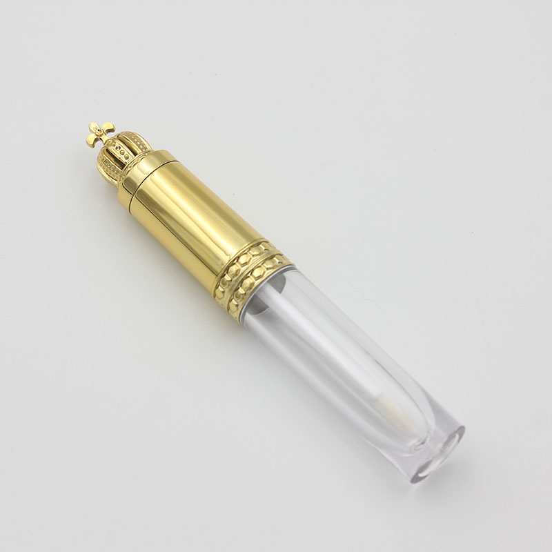 8ml DIY Empty Lips Gloss Bottle Containers Make Up Tool Cosmetic Gold Crown Plastic LipGloss Tubes