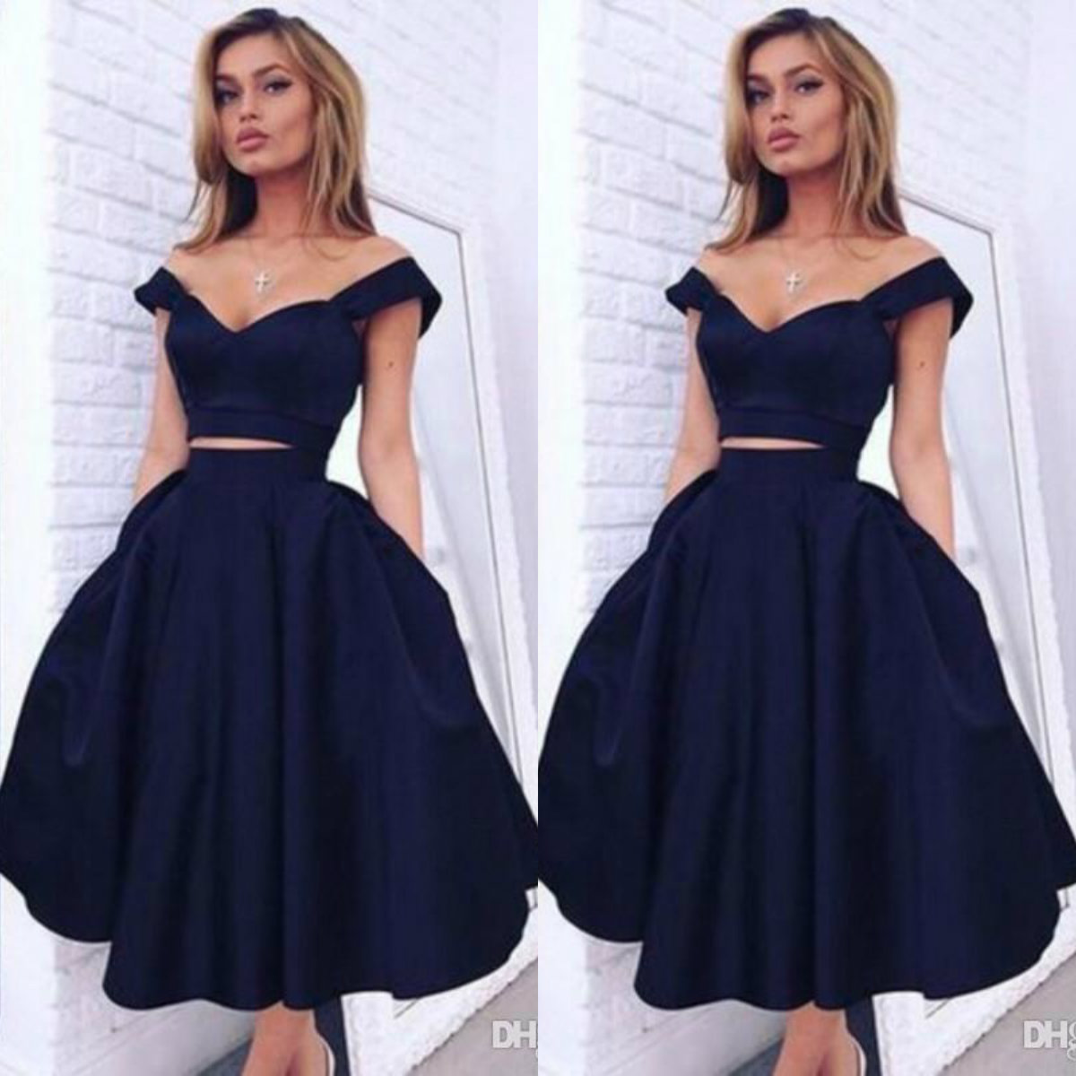 2019 Homecoming Dresses Off The Shoulder Sexy Cutout Waist Black Girl Prom Dress Tea Length Black Graduation Gowns
2019 Homecoming Dresses Off The Shoulder Sexy Cutout Waist Black Girl Prom Dress Tea Length Black Graduation Gowns