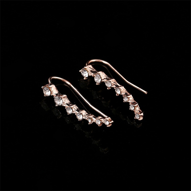 Korean version of high-end Jewelry Dangle & Chandelier drama with the same rhinestone long bride earrings Valentine's Day birthday bridesmaid