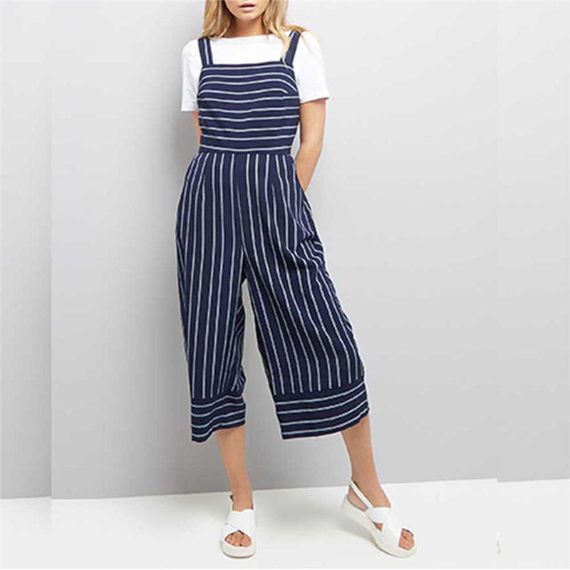 Sling Women One Piece Jumpsuit Fashion Striped Spaghetti Strap Rompers Female Sling Overalls Casual Loose Wide Leg Jumpsuit Lady, As pic
Sling Women One Piece Jumpsuit Fashion Striped Spaghetti Strap Rompers Female Sling Overalls Casual Loose Wide Leg Jumpsuit Lady, As pic