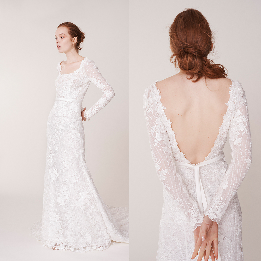 Newest Mermaid Rita Vinieris Wedding Dresses Square Long Sleeve Applique Sequins Sash Tulle Wedding Gown Sweep Train Custom robe de mariée, Multicolor
Newest Mermaid Rita Vinieris Wedding Dresses Square Long Sleeve Applique Sequins Sash Tulle Wedding Gown Sweep Train Custom robe de mariée, Multicolor
