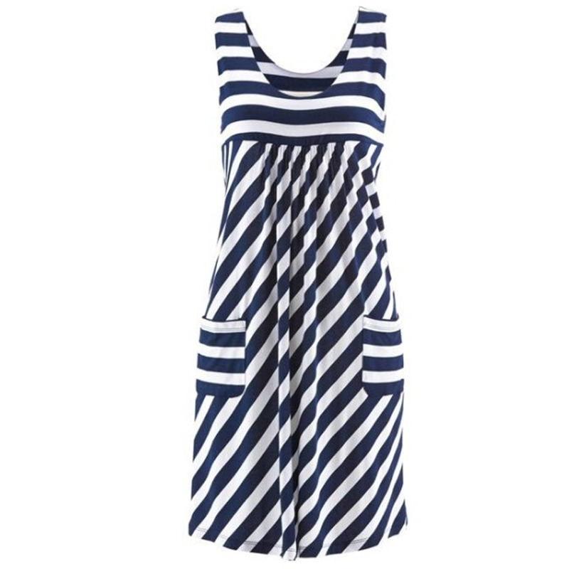 Februaryfrost Women' Fashion Striped Printed Dress Summer Loose Simple Sleeveless Dress Beach Cusal Dress Plus Size, Navy
Februaryfrost Women' Fashion Striped Printed Dress Summer Loose Simple Sleeveless Dress Beach Cusal Dress Plus Size, Navy