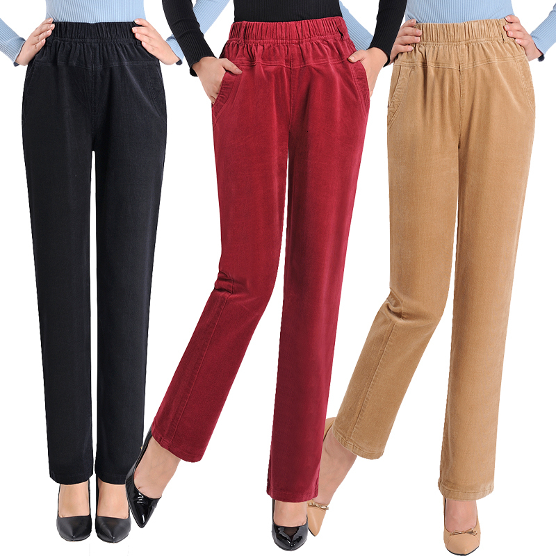 Fashion New Women's Elegant High Waist Casual Corduroy Harem Pants Ladies Candy Color Pocket Pants Plus Size 5XL Trousers, Black
Fashion New Women's Elegant High Waist Casual Corduroy Harem Pants Ladies Candy Color Pocket Pants Plus Size 5XL Trousers, Black