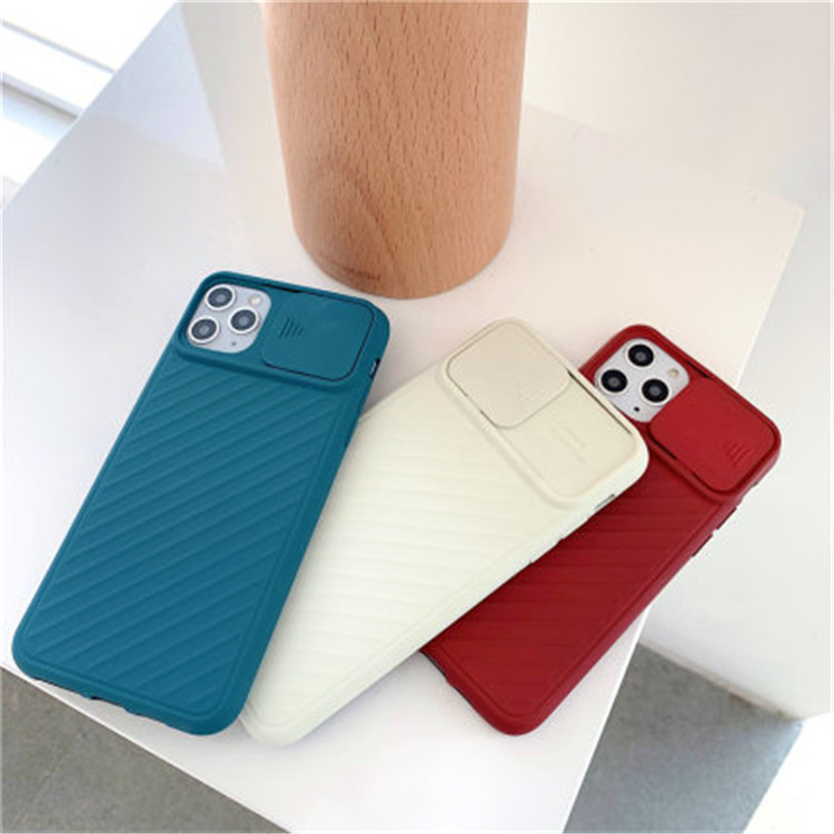 New Iphone Case Applicable Lens Sliding IPhone11Pro Max Apple XS Silicone Soft Shell Protective Shell All-inclusive Camera