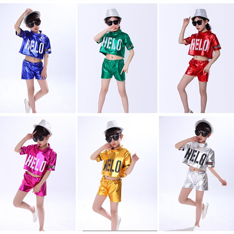 6 Colors Boys Girls Street Dance Hip Hop Costume For Kids Red Green Children Jazz Dance Modern Performances Clothing Top +pants, Gold
6 Colors Boys Girls Street Dance Hip Hop Costume For Kids Red Green Children Jazz Dance Modern Performances Clothing Top +pants, Gold
