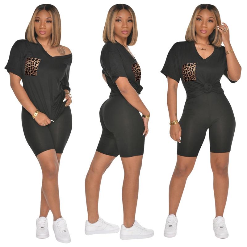 Women Sport Fitness Short Sleeve V-neck Leopard Pocket Top High Waist Shorts Exercise Yoga Running Female Tracksuit, Pink
Women Sport Fitness Short Sleeve V-neck Leopard Pocket Top High Waist Shorts Exercise Yoga Running Female Tracksuit, Pink