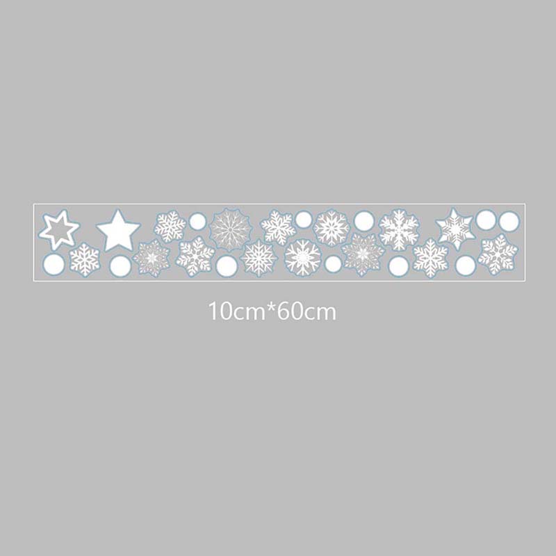 Window Glass Sticker Christmas Xmas Wall Stickers Snowflake Snow Star Decal New Year Merry Christmas Winter Car Home Bedroom Party Wedding