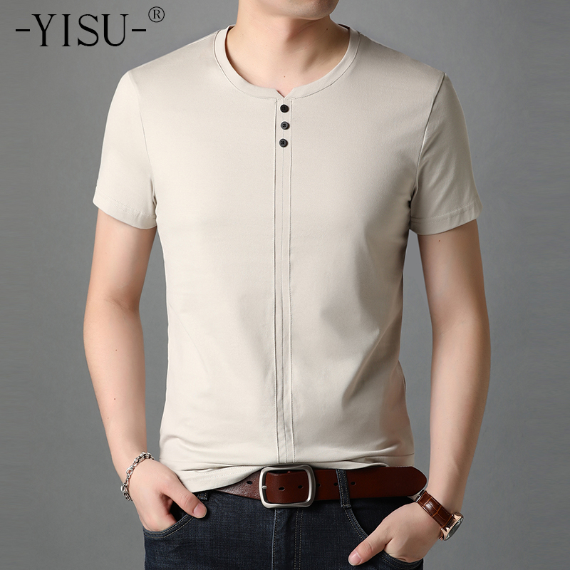 YISU Summer Fashion Men T Shirt Casual O neck Button design Short Sleeve T Shirt Mens Clothing Casual Solid color Top, Black
YISU Summer Fashion Men T Shirt Casual O neck Button design Short Sleeve T Shirt Mens Clothing Casual Solid color Top, Black