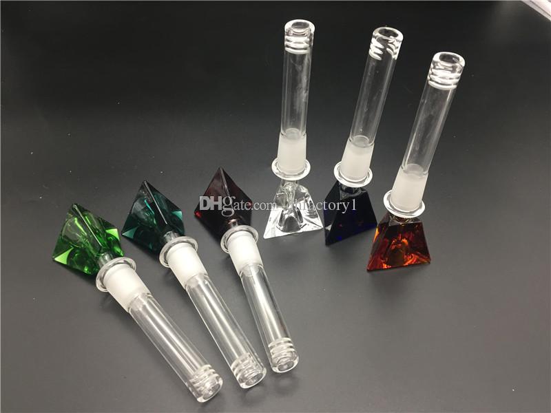 2Style Glass Bongs Downstem 14mm 18mm female down stem for beaker bong smoking water pipe Diffuser with colorful diamond tobacco bowl
2Style Glass Bongs Downstem 14mm 18mm female down stem for beaker bong smoking water pipe Diffuser with colorful diamond tobacco bowl