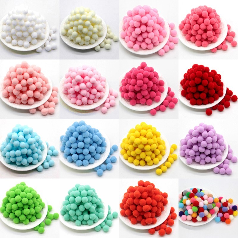 Mini boules à pompons doux et moelleux, puzzle 3D fait à la main, jouets pour enfants, bricolage, jeu de puzzle, cadeau pour enfants, vente en gr