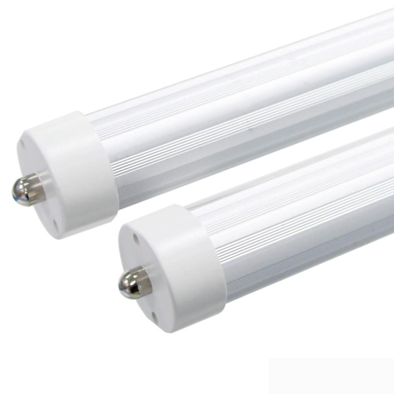 T8 8FT LED Tube Light 72w Single Pin FA8 Lamps 6000K Cold White Fluorescent Bulb Replacement Clear Cover Dual-Ended Power