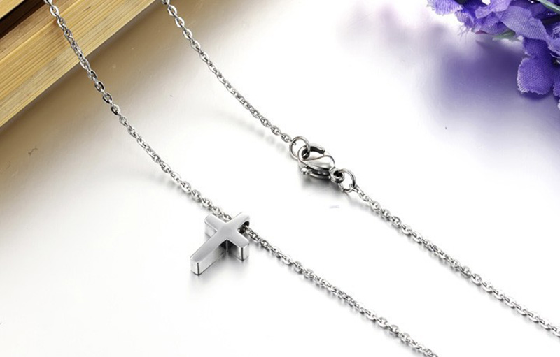 Boutique Cross Pendants Necklace Jewelry Stainless Steel Gold Plated Necklace Men Women Lover Gift Religious Jewelry