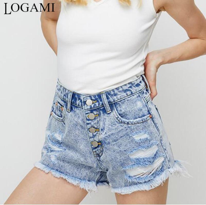 LOGAMI Ripped Shorts Jeans Feminino 2020 Casual Denim Shorts Women Button Summer 2020 Plus Size 3XL, Light blue
LOGAMI Ripped Shorts Jeans Feminino 2020 Casual Denim Shorts Women Button Summer 2020 Plus Size 3XL, Light blue