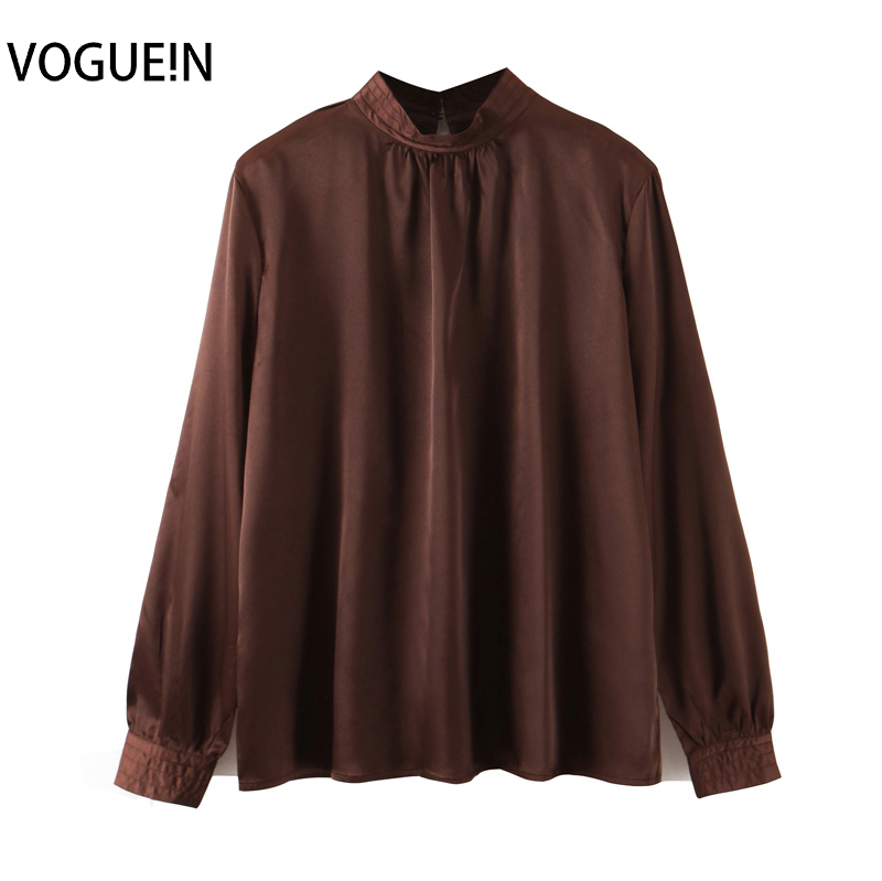 VOGUEIN New Womens Solid 2 Lines Turtleneck 3/4 Sleeve Long Sleeve Pullover Top Shirt Blouse Wholesale, Brown
VOGUEIN New Womens Solid 2 Lines Turtleneck 3/4 Sleeve Long Sleeve Pullover Top Shirt Blouse Wholesale, Brown