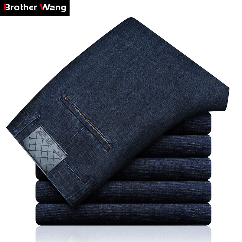 Classic Style Business Blue Jeans Men 2019 Autumn Winter New Style Straight Elastic Modal Casual Pants Male Brand Trousers
Classic Style Business Blue Jeans Men 2019 Autumn Winter New Style Straight Elastic Modal Casual Pants Male Brand Trousers