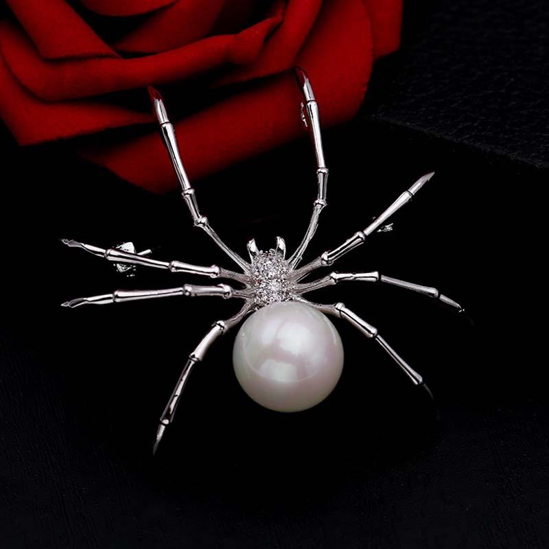 Other Body Jewelry Arrival High Quality Insect Shape Spider Brooch For Man & Women Christmas Gift Sweater Coat Accessories