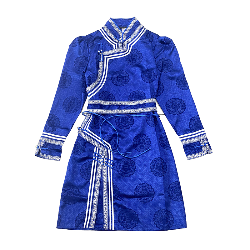 Woman traditional festival apparel mongolian robes grassland living costumes Improved cheongsam Ethnic clothing asia elegant dress