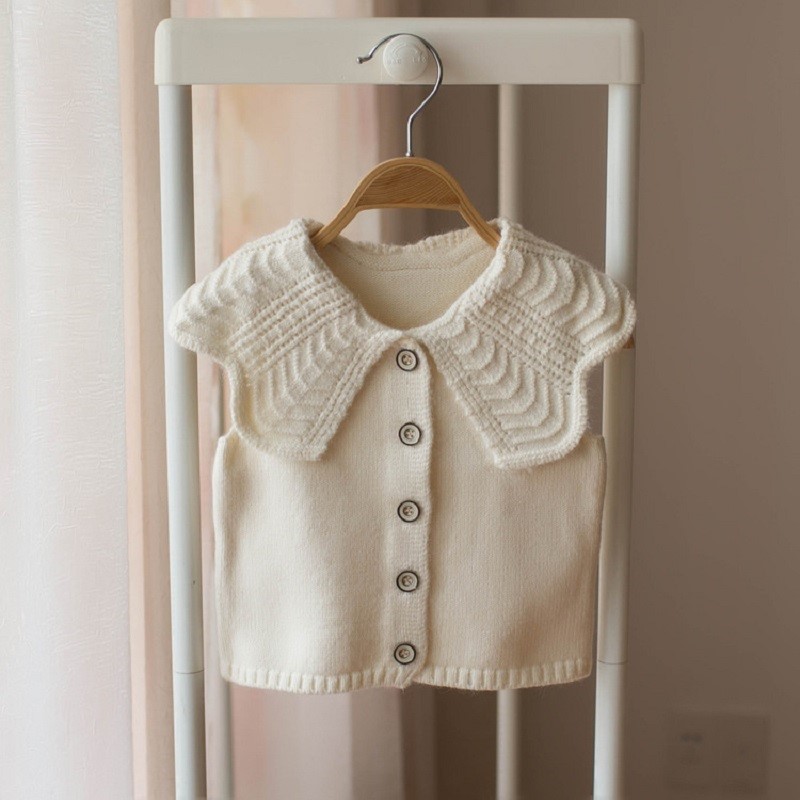 Autumn Infant Girls Sleeveless Lapel Collar Knitwear Vest Waistcoat Baby Knitted Cardigan Kids Casual Outerwear Coats, Beige
Autumn Infant Girls Sleeveless Lapel Collar Knitwear Vest Waistcoat Baby Knitted Cardigan Kids Casual Outerwear Coats, Beige