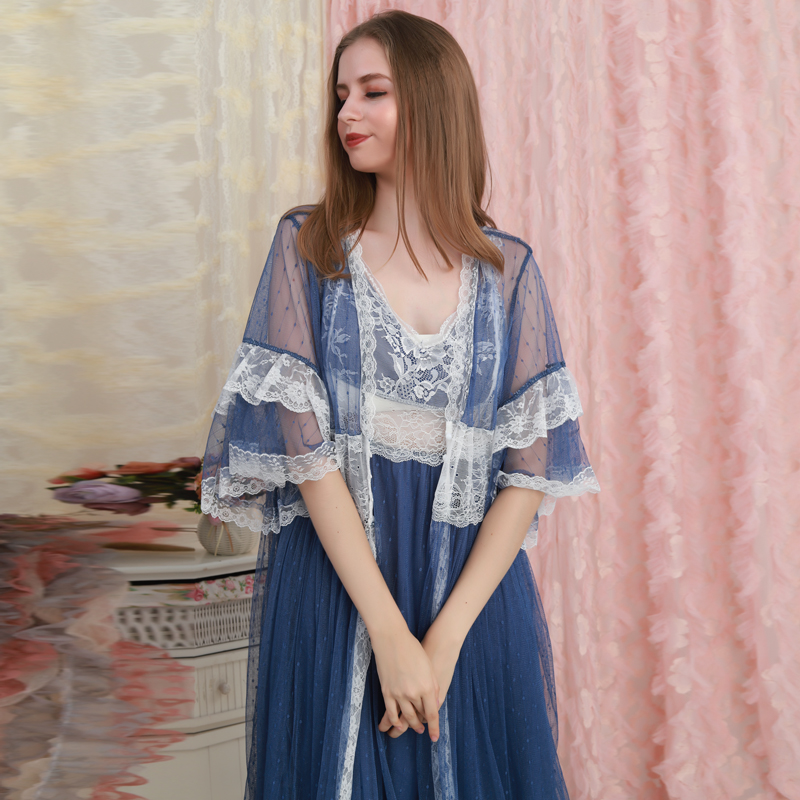 Robe Set Women Lace Long Robe Lady Classic Vintage Loose Nightgown Ladies Sleepwear Gowns Beautiful Women, Pink
Robe Set Women Lace Long Robe Lady Classic Vintage Loose Nightgown Ladies Sleepwear Gowns Beautiful Women, Pink
