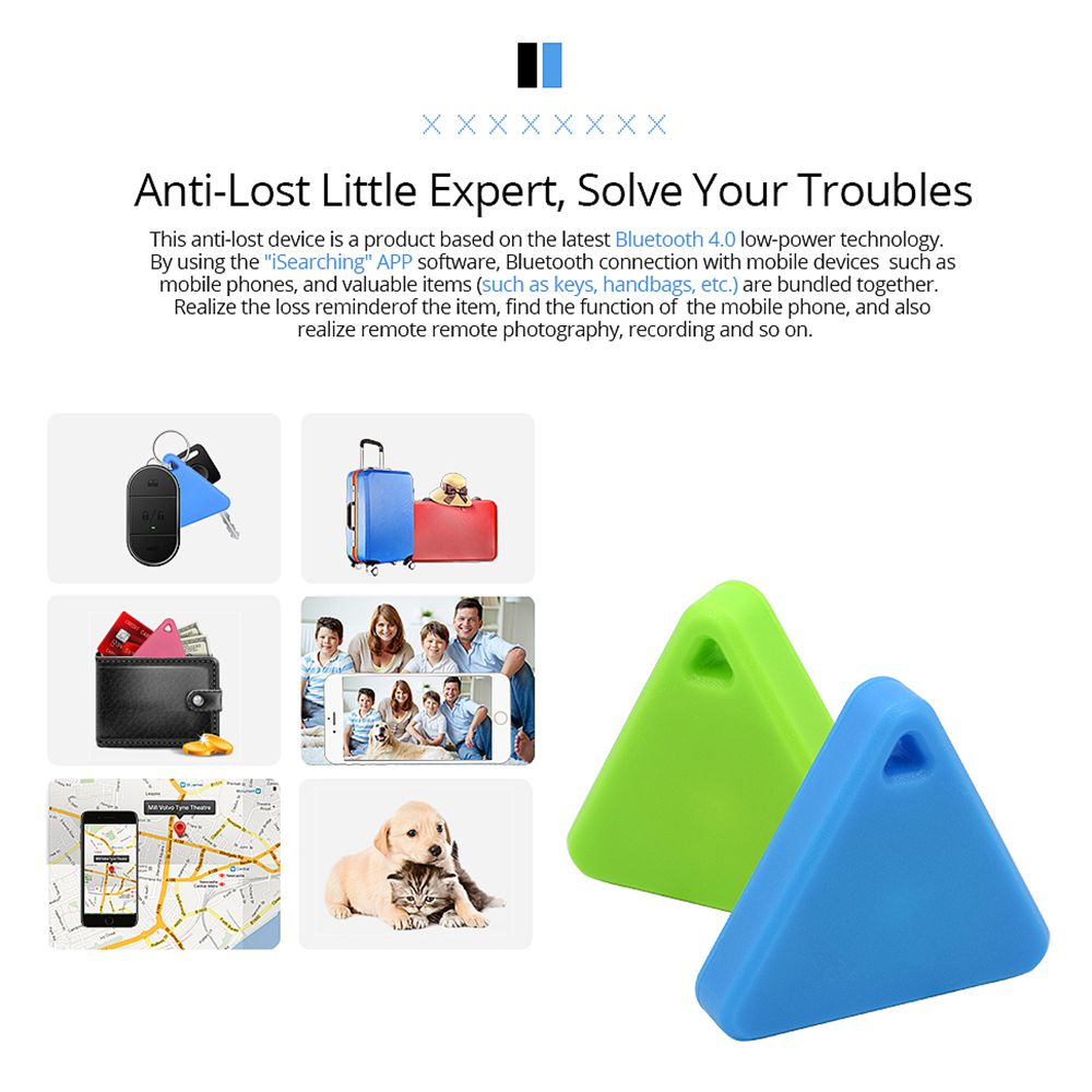 Hot Sale Key Finder Wallet Dog Cat kids GPS locator anti lost keychain Smart Search Bluetooth Tracker Tag itag Keyfinder