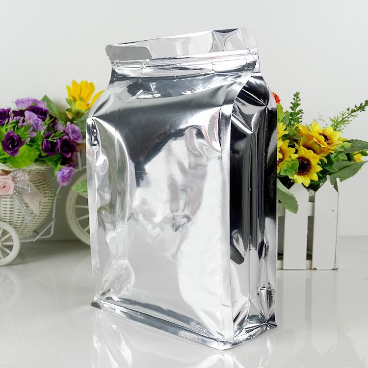 100PCS 20Silk Aluminum Coated Octagonal Sealed Food Bag Foil Packaging Translucent